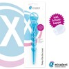 miradent Tong-Clin De Luxe Tongue Cleaner Blue Transparent Pack of