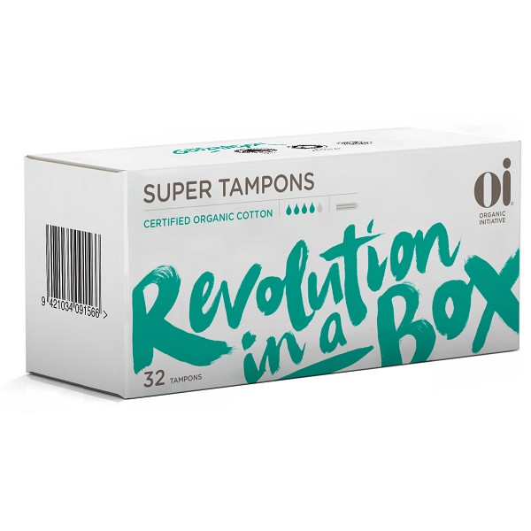 Oi Organic Cotton Super Tampons - 32 - Discontinued Brand
