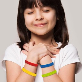 Fun Express - Jesus Loves Me Thin Band Bracelet - Jewelry - Bracelets - Rubber Bracelets - 24 Pieces