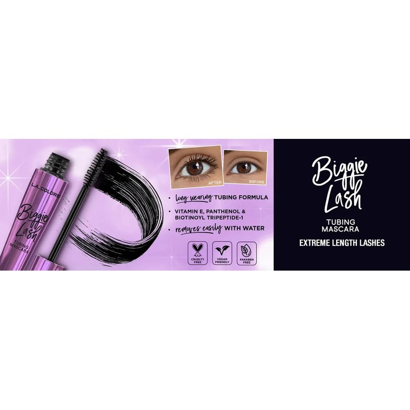 Rímel L.A. Colors Biggie Lash Negro Biggie Lash Mascara Longitud