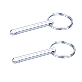 Thorn Ring - Grip Quick - Release Pins - 316 Stainless Steel Bimini Top Pin,1/4 inch Diameter,Overall Length 2 inch, Usable Length 1.6 inch,Boat Marine Hardware Ball Pin