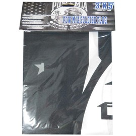 Pow Mia Soldier AGSSGA All Gave Some Some Gave All Black Grey Premium Quality Heavy Duty Fade Resistant 3x5 3'x5' 100D Woven Poly Nylon Flag Banner Grommets (RUF)