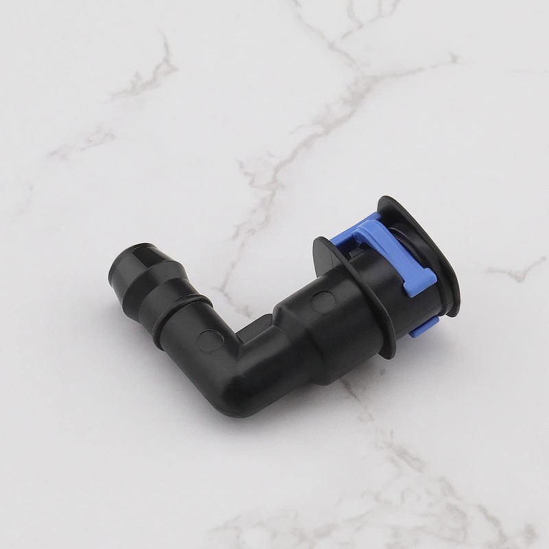 ECSiNG 2PCS Car Headlight Washer Connector Joint Elbow 1J0955665E Compatible