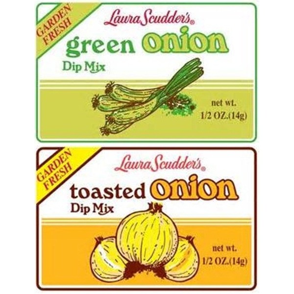 Laura Scudder's Green Onion & Toasted Onion Dip Mix (Pack of 6)