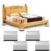 4 x Furniture Risers Bed Risers Square Lift Bed Foot