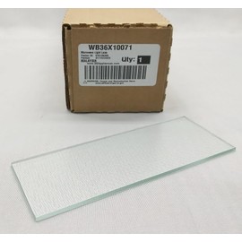 WB36X10071 Microwave Oven Lamp Cover Glass Lens - New - 6 1/4" x 2 5/16" - Genuine OEM - R2-B2 - EA250208