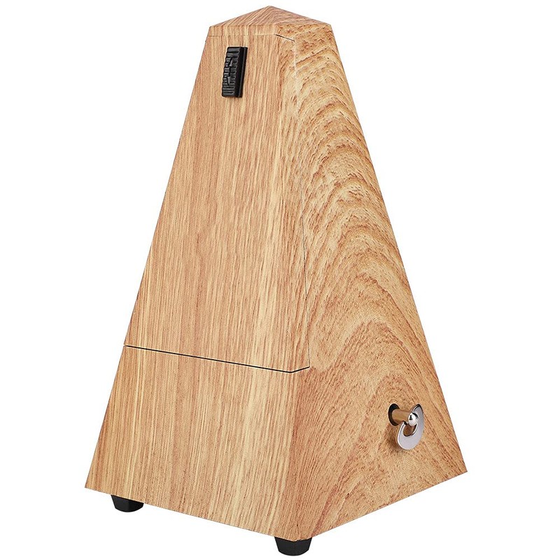 Old Fashion Mechanical Metronome, Wooden Guitar Piano Drum Instrument Tower