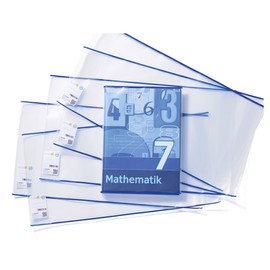 Herma 7300 Hermäx Classic Book Cover 30 x 54 cm, with Marking Label and Edge Protection, Made of Wipe-Clean Polypropylene Film, Book Protector for School Books, Transparent