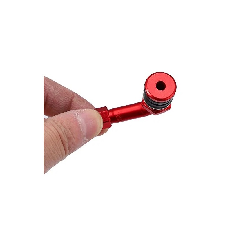 Motoforti 4Pcs Metal 90 Degree Valve Stem Vacuum Tyre Valve