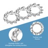 uxcell M4 20Pcs External Tooth Washers, 304 Stainless Steel Tooth