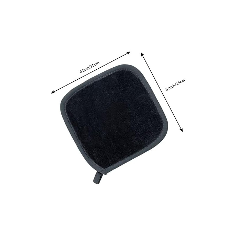 POLYTE Paño Desmaquillante Facial de Microfibra, 15.2x15.2 cm, 10 Pzas