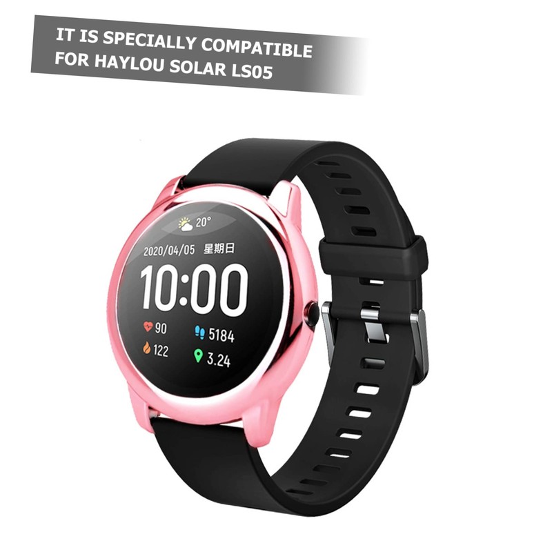 SHINEOFI 1Pc Frame Watch Case Compatible with Haylou Solar Durable