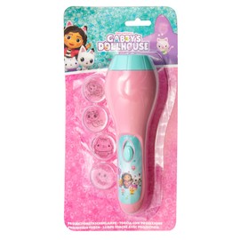 Joytoy Gabby's Dollhouse Projection Torch with 4 Different Projection Motifs on Blister Card 13 x 5.5 x 25 cm