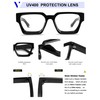 VANLINKER Thick Square Sunglasses for Men Women Retro Chunky Rectangle