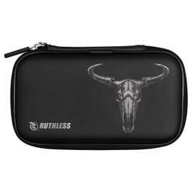 RUTHLESS Dart Case | Professional Dart Bag for Storage, black, Skull