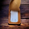 Leather Adjustable Luggage Tag (Saddle Leather)