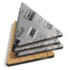 4 x Triangle Coasters - BW - Retro Cassette Tape
