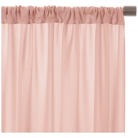 AK TRADING CO. 10 feet x 10 feet Polyester Backdrop Drapes Curtains Panels with Rod Pockets - Wedding Ceremony Party Home Window Decorations - Blush Pink (DRAPE-5x10-BLUSH)