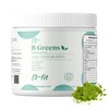 B- FIT B - Jugo Verde en Polvo B-Greens - Extracto en Polvo 300 gr - Sin Azcar - Enzimas Digestivas - L-Glutamina, Espirulina, Meln Amargo -...       