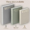 Linen Decorative Books, Set of 3 Fake Books for Coffee