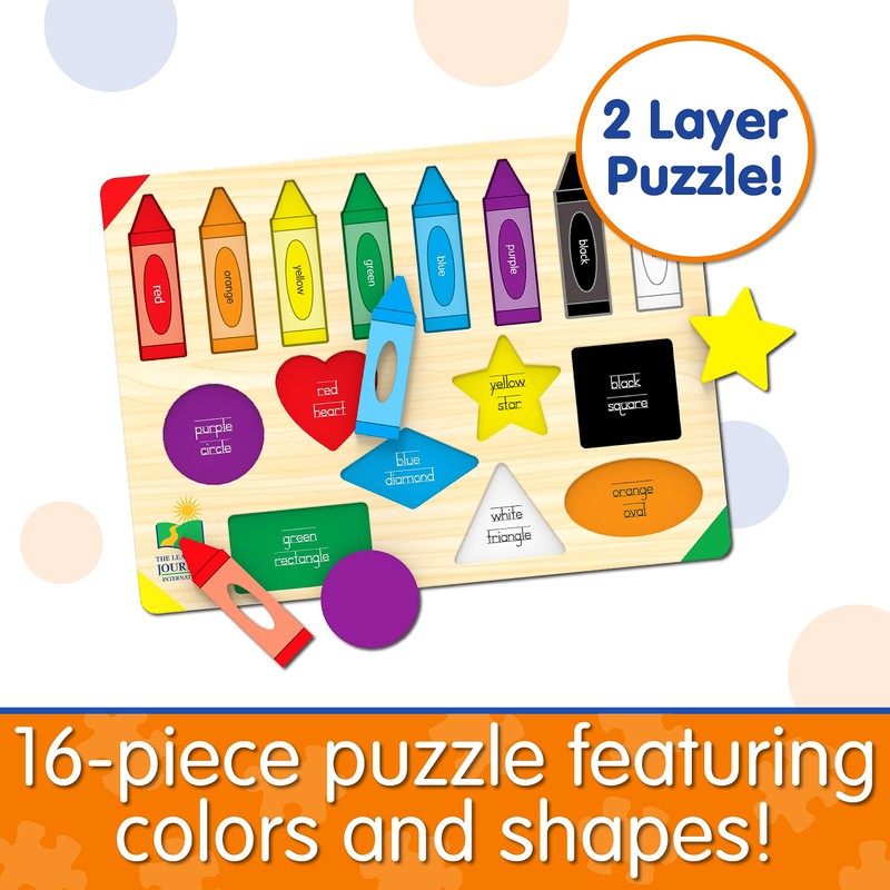 The Learning Journey: Lift & Learn Puzzle Colors & Shapes