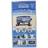 Old Bahama Bay Quad Folding Wagon Blue with White Stripe