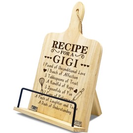 Gigi Gifts for Grandma, Gigi Gifts for Christmas, Gigi Gifts from Grandkids - Recipe Book Holder Gift, Cookbook Stand for Kitchen Counter Gift, Gifts for Gigi Christmas, Birthday, Mothers Day