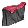 Kawasumi Seisakusyo KW-449AS/RD-BK Cycle Cover (KW-449AS/RD-BK), Red x Black, Size