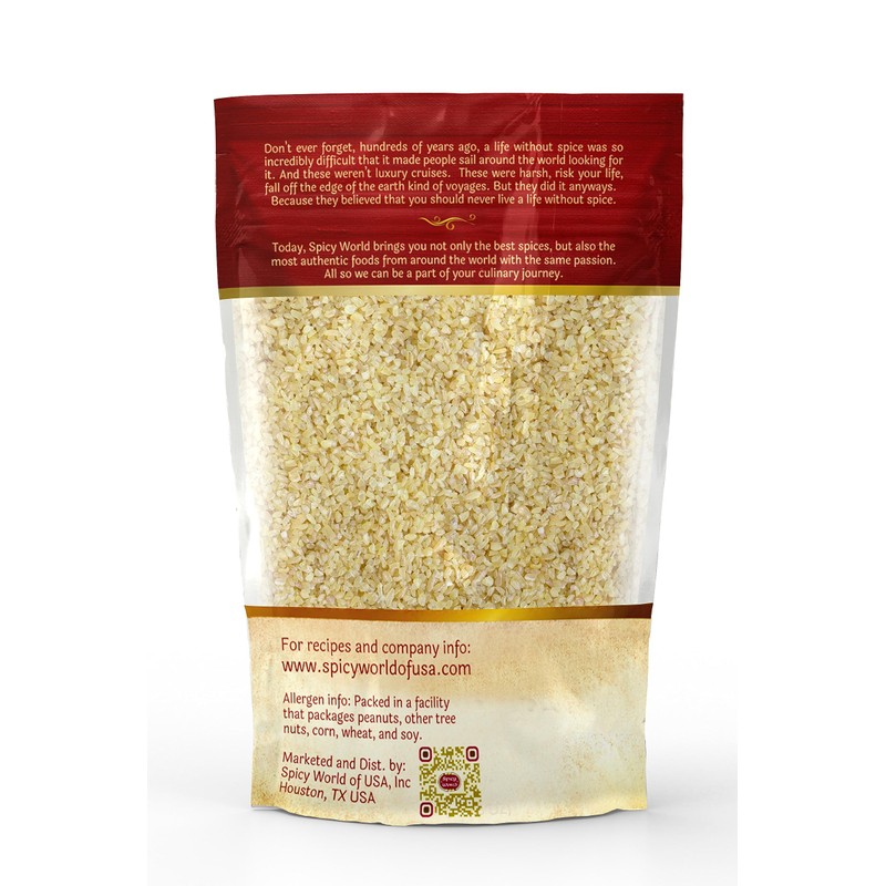 Spicy World Bulgur Coarse #3, 4 LB Bag | Excellent