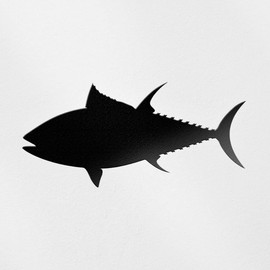 Decal Stickers of Tuna Fish Silhouette 3 (Black) (Set of 2) Premium Waterproof Vinyl Decal Stickers for Laptop Smartphone Car Dirt Bike Wall Room Mason Jar Bathtub Door - BICVER1788252BLW19Y24