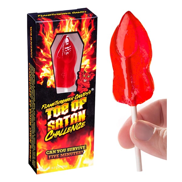 Flamethrower Candy Co Toe of Satan Lollipop One Pack Carolina
