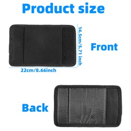 2pcs Walker Hand Grips Cover, 8.66x5.71 Inch Non-Slip Handle Cushions Pad Soft Foam Padded Handle Grips for Crutch Wheelchair Rolling Comfortable Elderly Walker Accessories (Black)