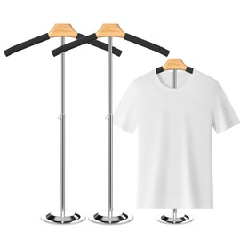 2 Pack T Shirt Display Stand for Vendors ，18.1-31" Adjustable Height Clothing Display Stand Tshirt Display Shoulder Stand Shirt Rack Dress Form Stand Mannequin Torso Stand for Shops