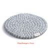 naturling Felt Seat Cushion 39 cm Round 100% Virgin Wool