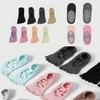 Non-slip Yoga Toe Socks: Basic, Ribbon, & Cut-Toe Styles for Pilates & Home Workouts Socks Cut-Toe Yoga Socks/Light Gray 3ea