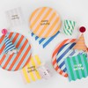 Meri Meri Stripe Happy Birthday Dinner Plates (Pack of 8)