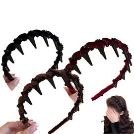 3 Pack Vintage High Cranium Artificial Hairband, Elegant Headbands for Women Girls, Decorative Hair Bands Fashion Hair Accessories Gifts