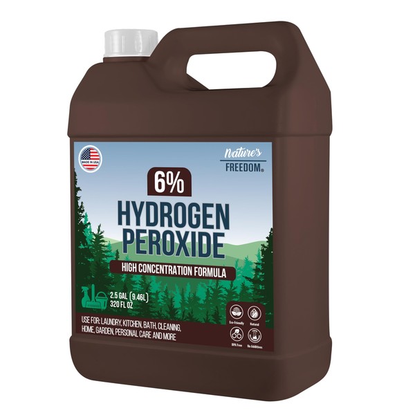Nature's Freedom Nature's Freedom Hydrogen Peroxide 6% Concentrate, H2O2 and
