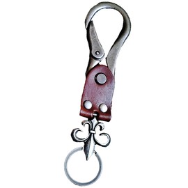 [ワン リミテーション] キーホルダー キーリング チャーム カラビナ付き ダガー おしゃれ メンズ レディース AN063(コーヒー)