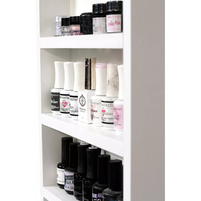 Harta Madera 2 Esmalteros Organizador Maquillaje Jugueteros Minimalista
