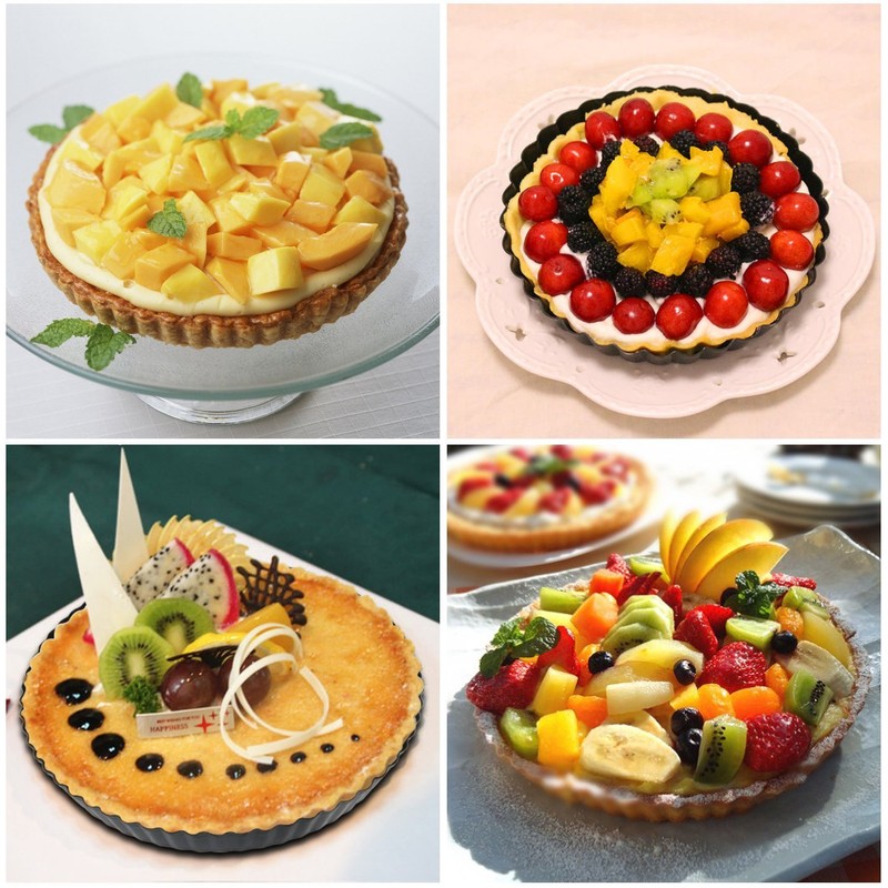 Inditradition Quiche Tart Pan, Baking Pie Pan | Non-Stick Removable