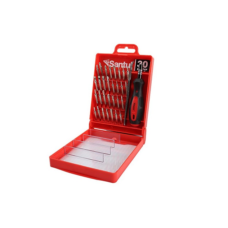 Santul 8095 Juego de 30 Puntas de Desarmadores de Joyero