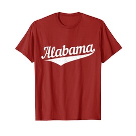 Alabama Bama AL Pride State Vintage Retro Sports Style T-Shirt