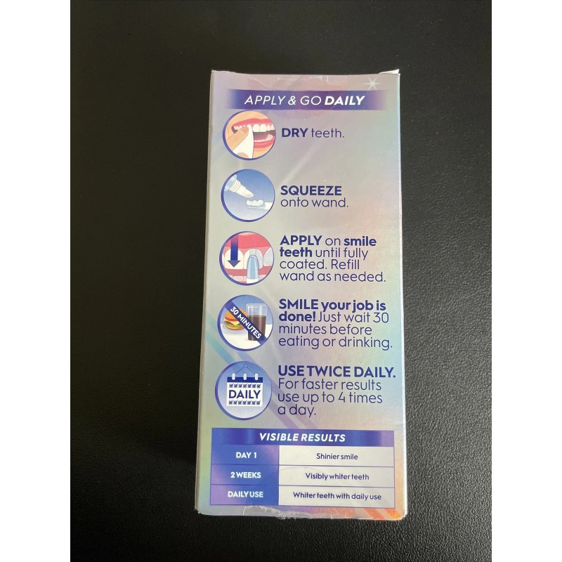 Crest 3D Daily Whitening Serum Apply & Go Advanced Enamel