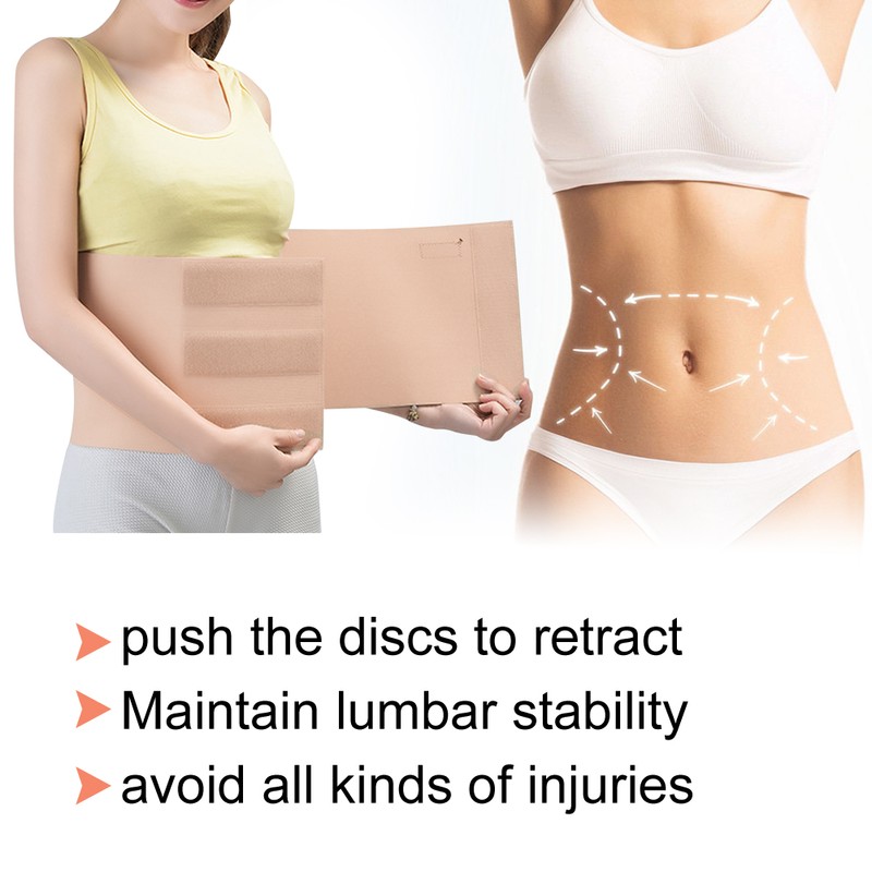 Postpartum Lumbar Support Belt Elastic Breathable Pain Relieve Back BraceXL