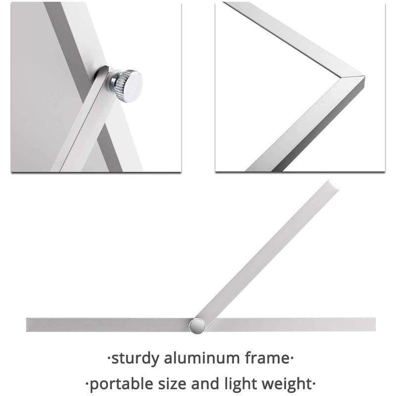DOEWORKS Small Magnetic Whiteboard Desktop Whiteboard, Portable Drywipe Whiteboard Easel