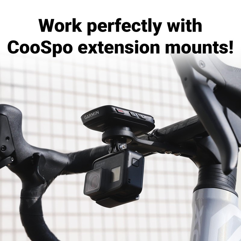 CooSpo Bike Computer Mount, Quick Release Mount for Garmin, Wahoo,