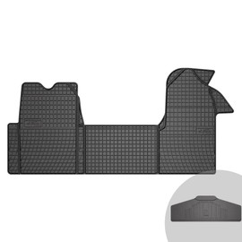 FROGUM EL Toro Rubber Mats All Year Round Set of Car Floor Mats for Renault Master II 2003-2010 | Durable Rubber Material | 1.5 cm Protective Edge