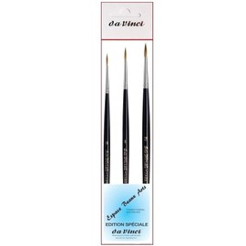 Maestro 35 Series Tobolsky-Kolinsky Sable Brush, Bristles - Pack of 3 Size No. 0, 1, 2