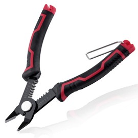 LEONTOOL 6" Wire Cutters, Flush Pliers with Complementary Stripping, 10-20AWG Wire Stripping Tool, Side Cutters, Side Cutting Pliers with Safety Lock for Electronics, Jewelry, 3D Printing